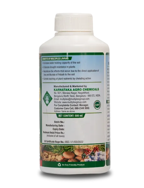 Multiplex Jivras – Humic & Fulvic Acid Biostimulant for Soil Health